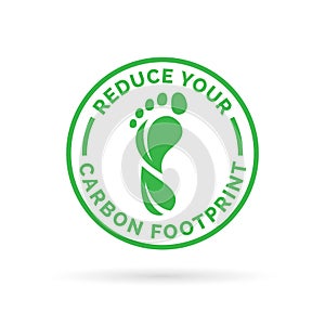 Reduce your carbon footprint icon
