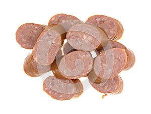 Reduced calorie kielbasa sausage slices