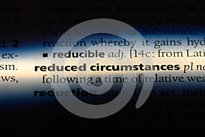 reduced circumstances