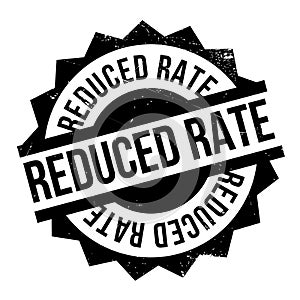 Reduced Rate rubber stamp