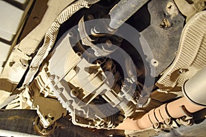 Reducer of torque transmission to the rear axle of the car. Car service
