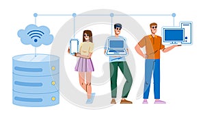 redundancy server architecture vector