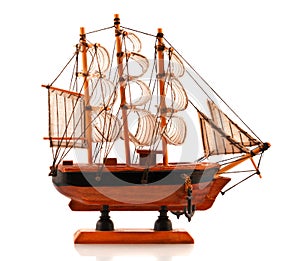 Redwood Ñarved model of frigate