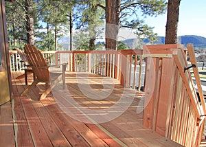 Redwood deck photo