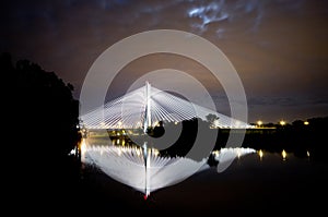 Redzinski bridge in Wroclaw, Poland