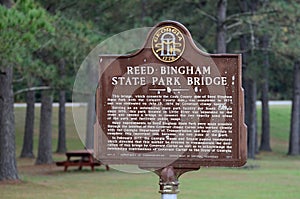 Reed Bingham State Park Historical Marker photo