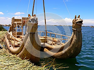 Reed Boat lake titicaca photo