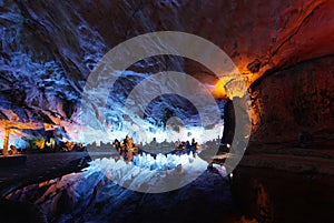 Reed flute cave crystal palace guilin photo