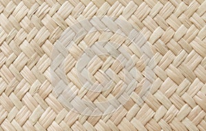 Reed weaving mat texture background with vintage style
