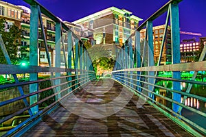 Reedy River Bridge in Downtown Greenville, South Carolina photo