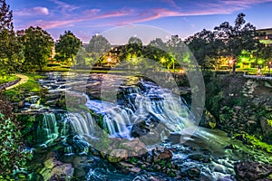 Reedy River Falls Waterfall in Downtown Greenville Falls Park photo