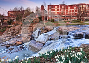 Reedy River Waterfalls Greenville South Carolina photo