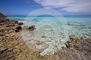 Reef and blue lagoon photo