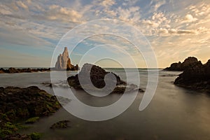 The reef of the cape sirens at sunset