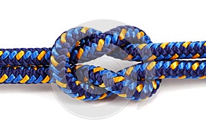 Reef knot isolated on white