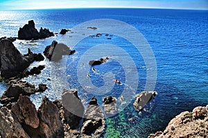 Reef of the Sirens in Cabo de Gata, Almeria, Spain