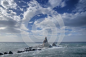 Reef of the sirens in the a Cabo de Gata Natural Park, Almeria