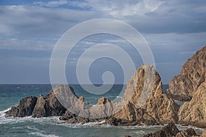 Reef of the sirens in the a Cabo de Gata Natural Park, Almeria