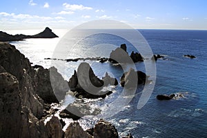 Reef of the Sirens in Cabo de Gata-Nijar natural park, Almeria, Spain