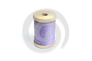 Reel, spool sewing thread isolated on white