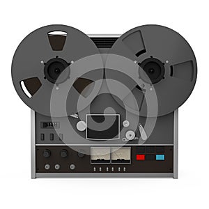 Reel-to-Reel Tape Recorder Isolated