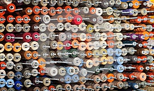 Reels with colorful threads