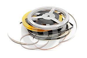 Reels of old amateur celluloid film photo
