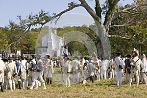 Reenactment of the siege of Yorktown