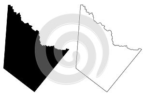 Reeves County, Texas Counties in Texas, United States of America,USA, U.S., US map vector illustration, scribble sketch Reeves