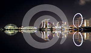 The refection view of Garden by the Bay - Singapore