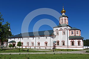 Refectory with the Church of the Epiphany in Valday Iversky Svyatoozerskaya monastery, Novgorod Region