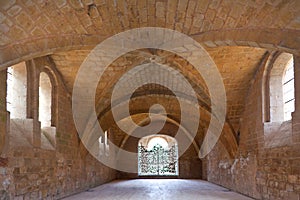 Refectory of the cistercian abbey of Fontfroide photo