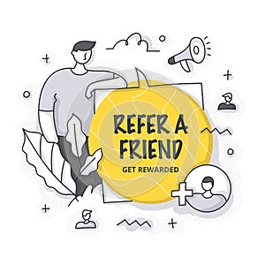 Refer a Friend Concept