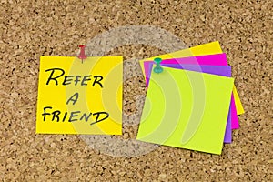 Refer friend family people marketing business network