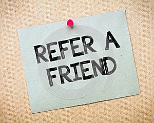 Refer a Friend Message