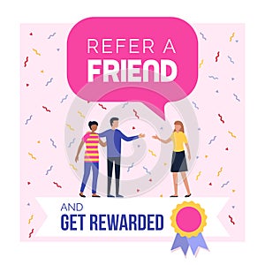 Refer a friend promotional program photo