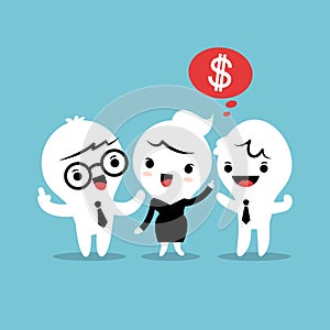 Refer a friend referral concept illustration