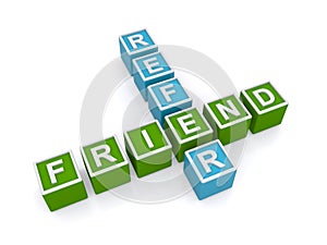 Refer friend sign photo