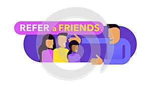 Refer a friends banner - referral program poster