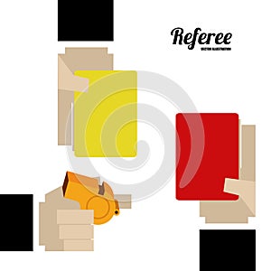Referee desing illustration.