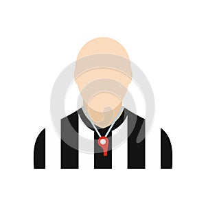 Referee flat icon