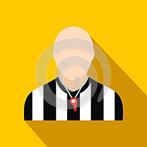 Referee flat icon
