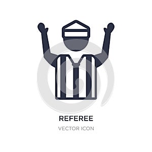 referee icon on white background. Simple element illustration from American football concept