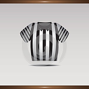 referee shirt. Vector illustration decorative design