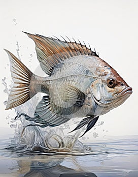 Discusfish funny cartoon