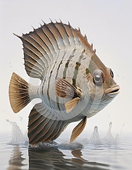 Discusfish funny cartoon