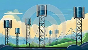 Mobile phone cell tower