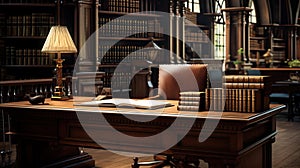 reference library desk
