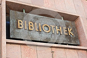 Reference to a public library in the old town of Wittenberg