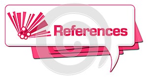 References Pink Graphic Comment Symbol